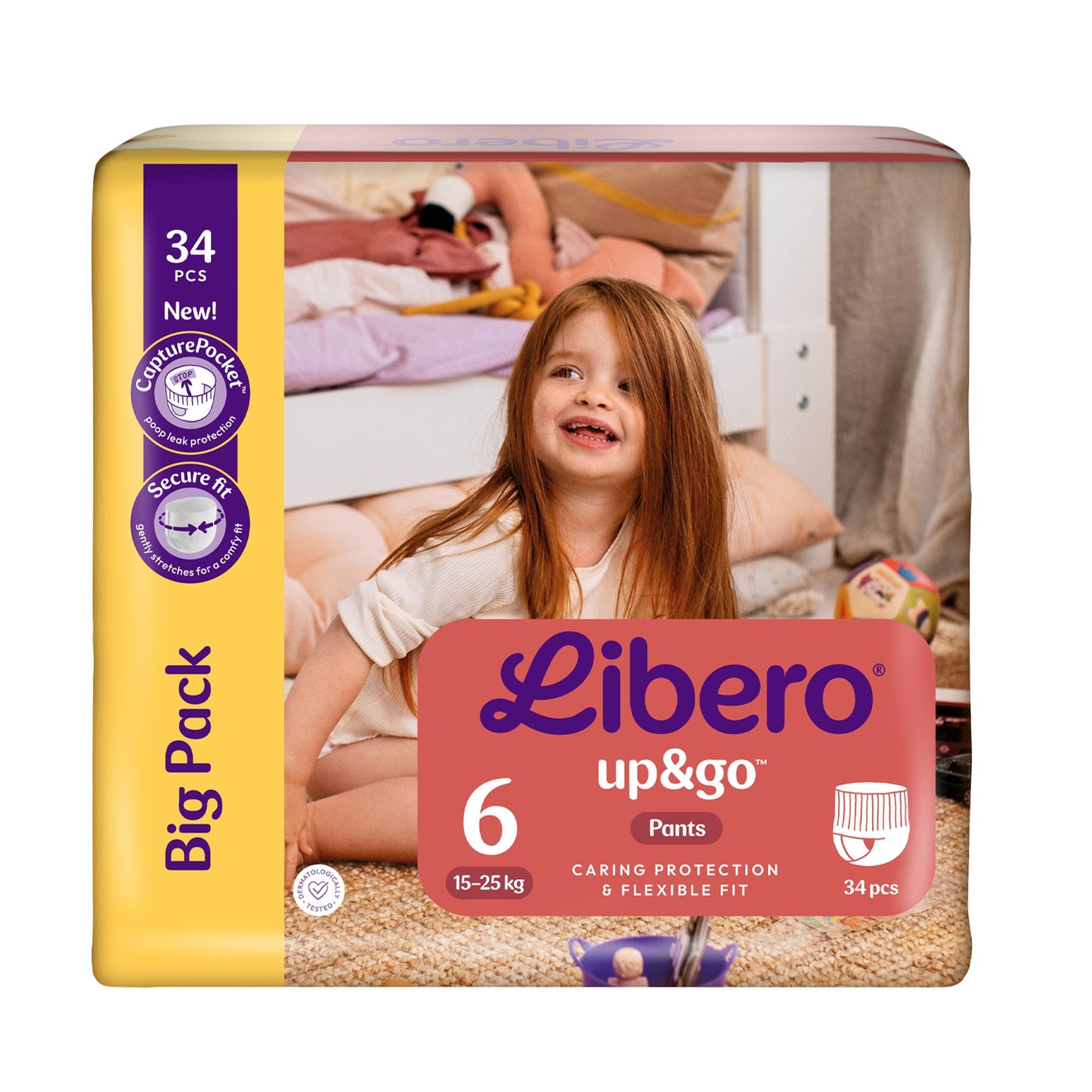 Libero Pants Up & Go Size 6 (15–25 kg) 34 Pieces
