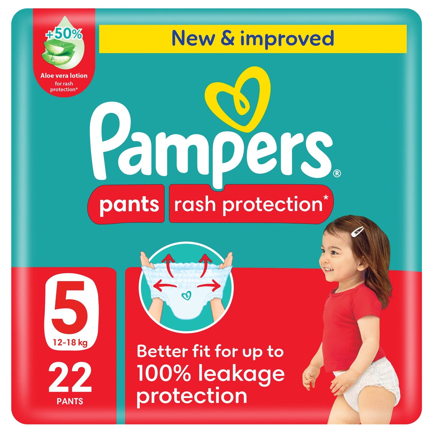 Pampers 5 Pants 12-18 KG 22 Pieces