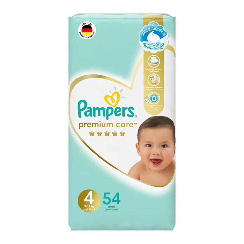 Pampers 4 Premium Care 8-14Kg 54 Pieces