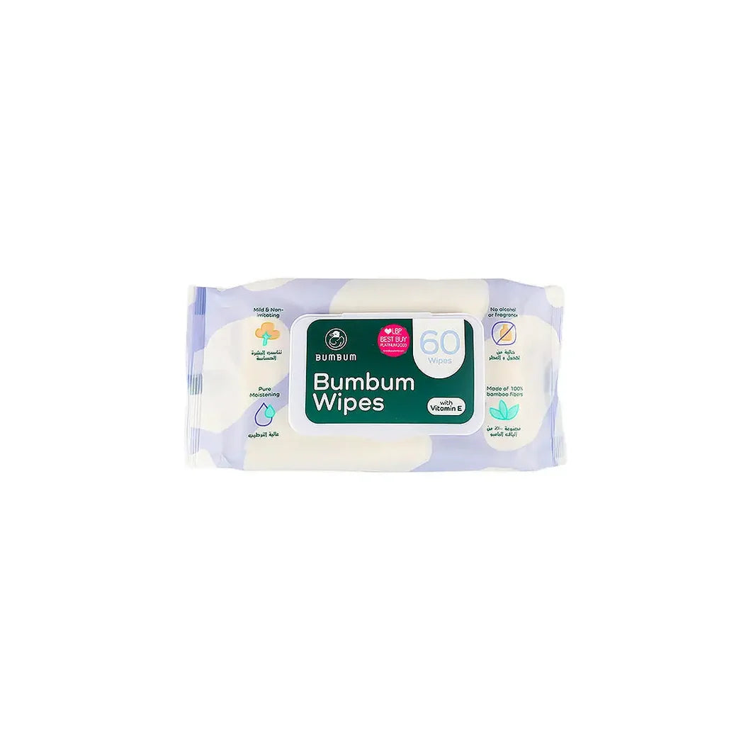 Bumbum Children Wet Wipes 60 Pieces