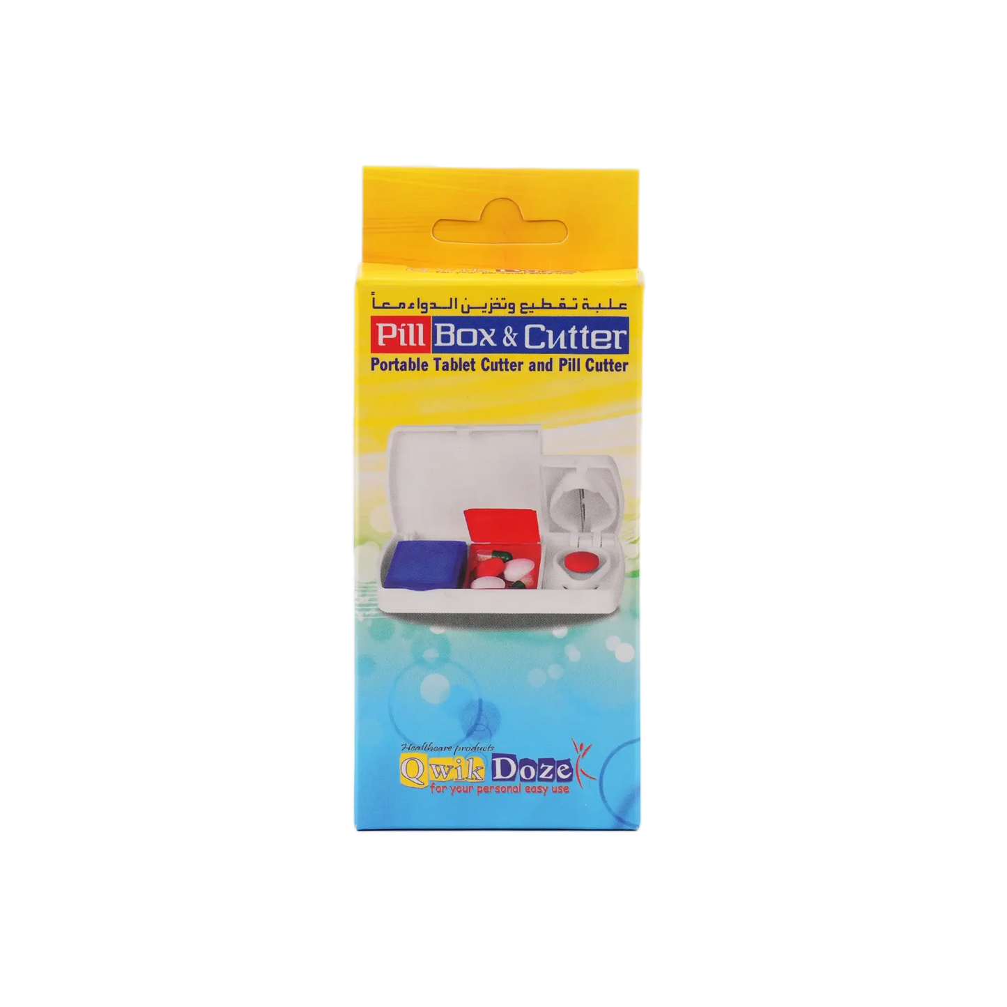 Qwik Doze Pill Box + Cutter