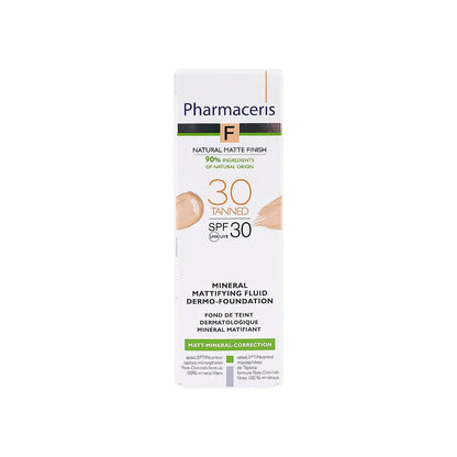 Pharmaceris F Mattifying Fluid Foundation SPF 30 Shade 30 Tanned 30 Ml