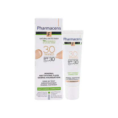 Pharmaceris F Mattifying Fluid Foundation SPF 30 Shade 30 Tanned 30 Ml