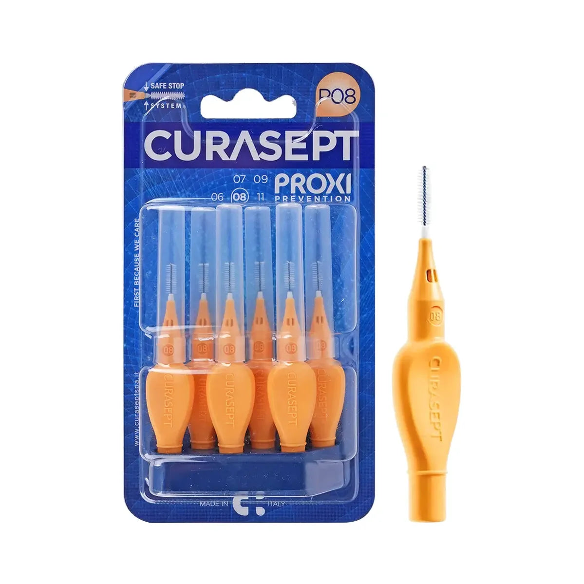 Curasept Proxi 0.8 mm P08 [Orange] 6 Pieces