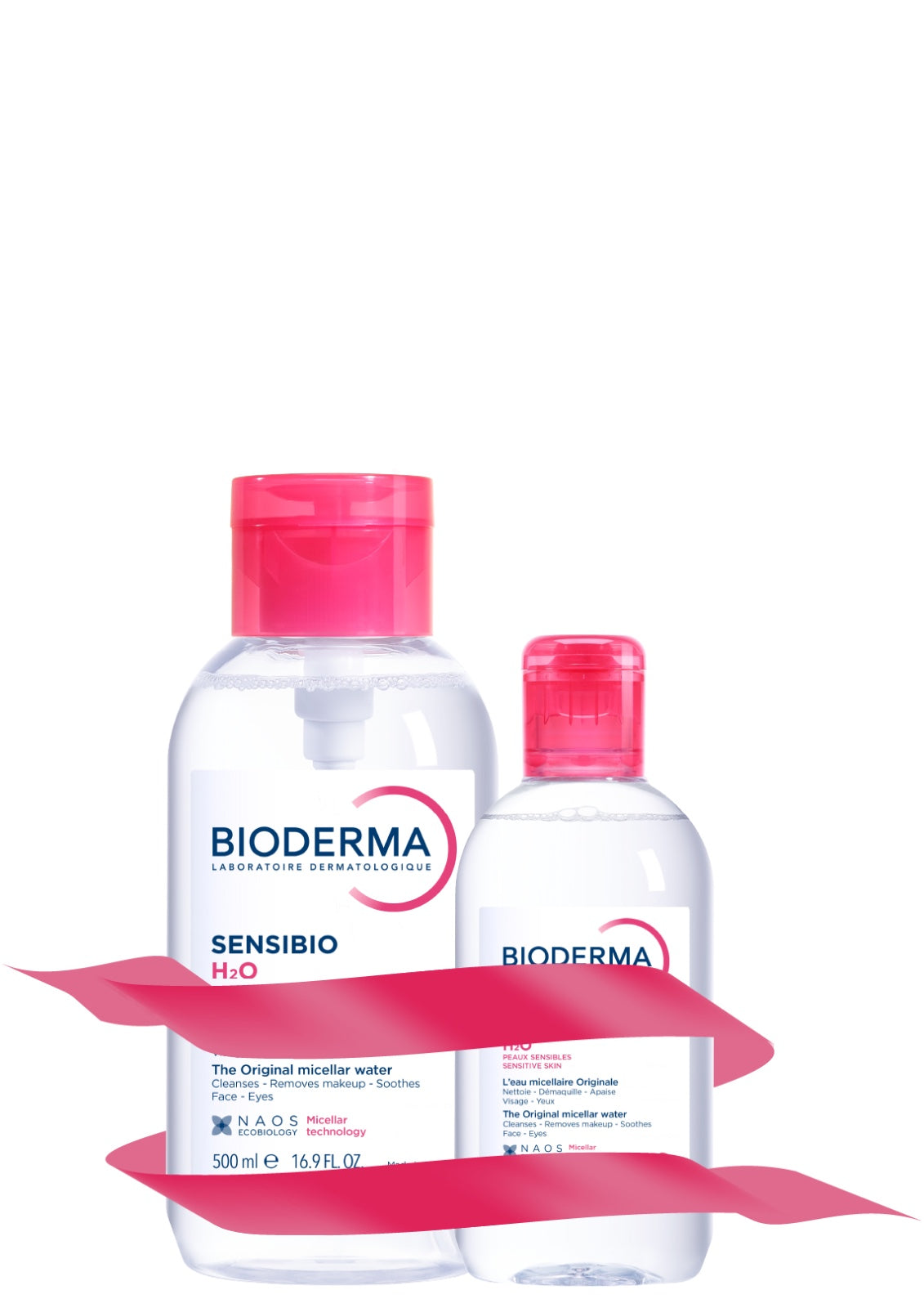 Bioderma Sensibio H2O Micellar Water Pump 500 Ml + 250 Ml Offer Pack