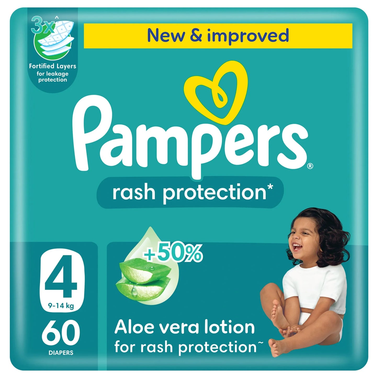 Pampers [4] New Rash Protection 60 Pieces