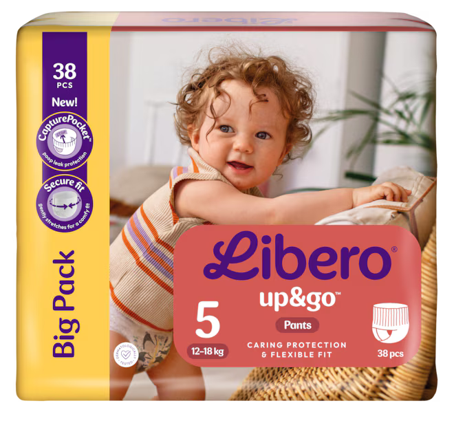 Libero Pants Up & Go Size 5 (12–18 kg) 38 Pieces