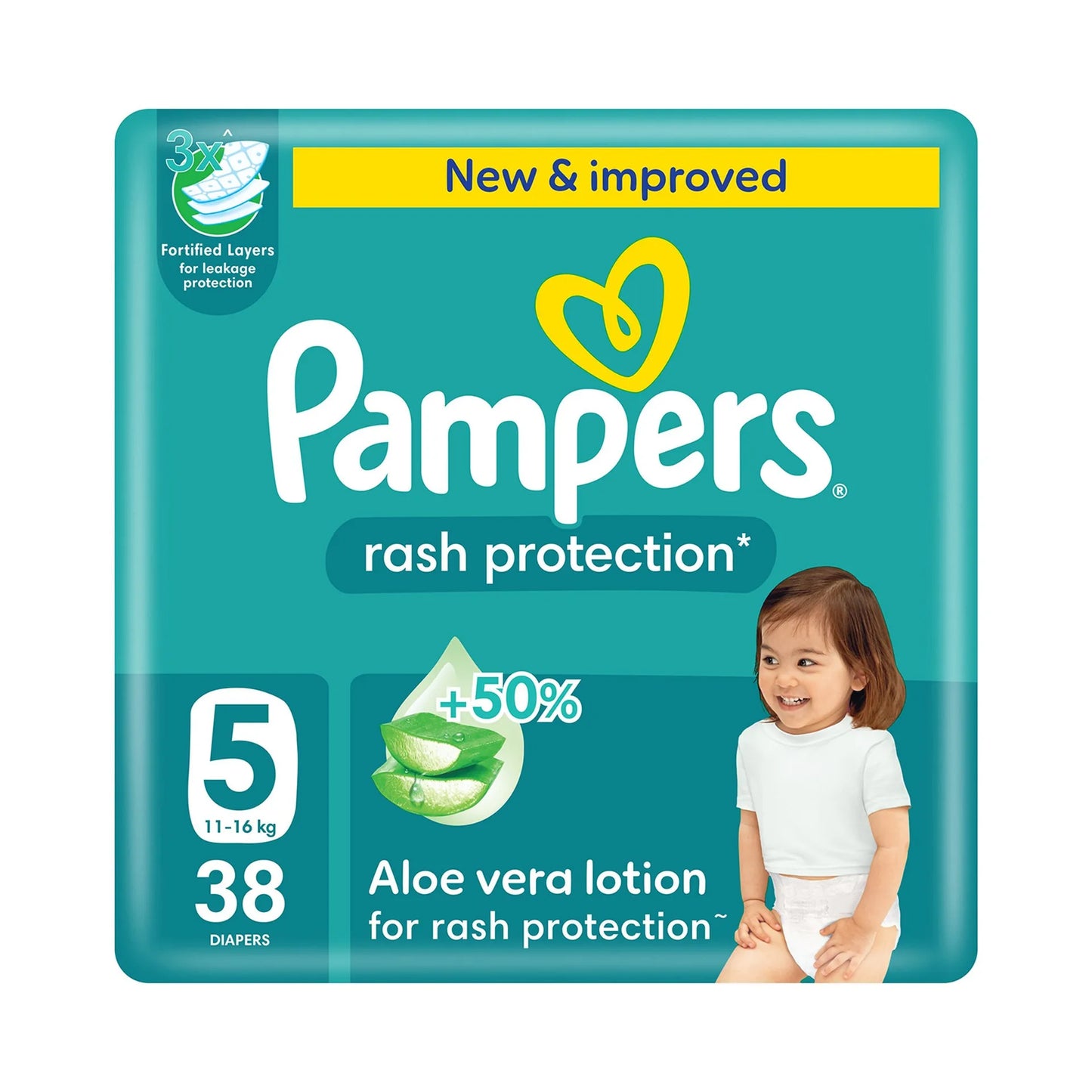 Pampers 5 New Rash Protection 38 Pieces