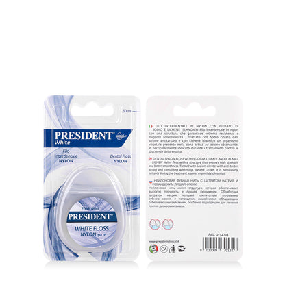 President White Floss Nylon 50 m