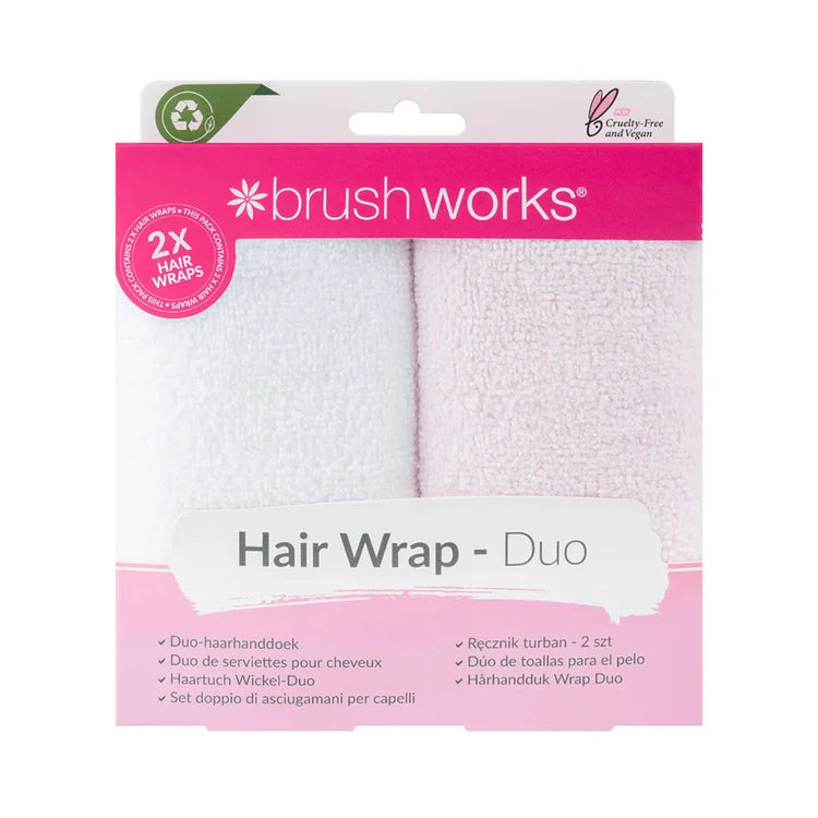 Brushworks Hair Towel Wrap Duo