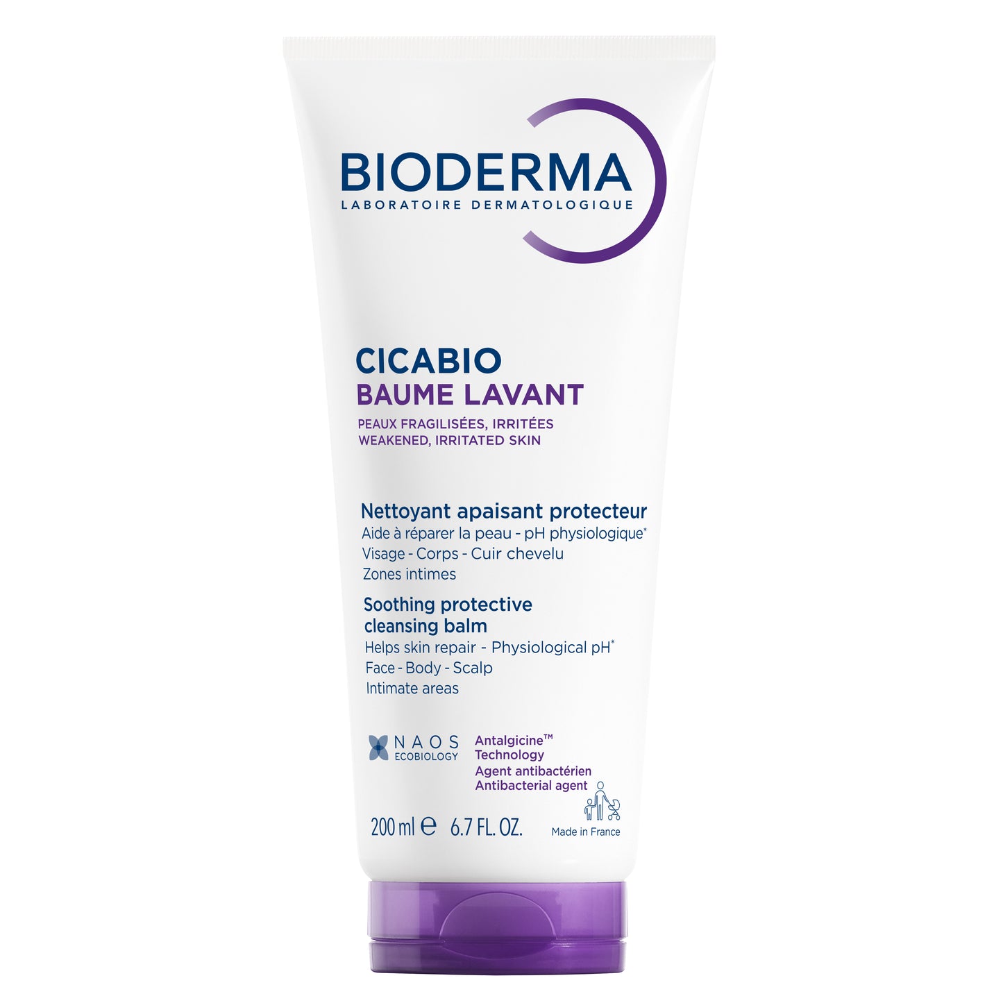 Bioderma Cicabio Baume Lavant  (Soothing Protective Cleansing Balm) 200 Ml