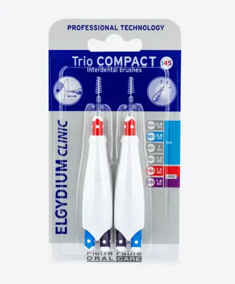 Elgydium Trio Compact 145 Intradental brushes[0.8,1.5,1.8Mm]6 Units
