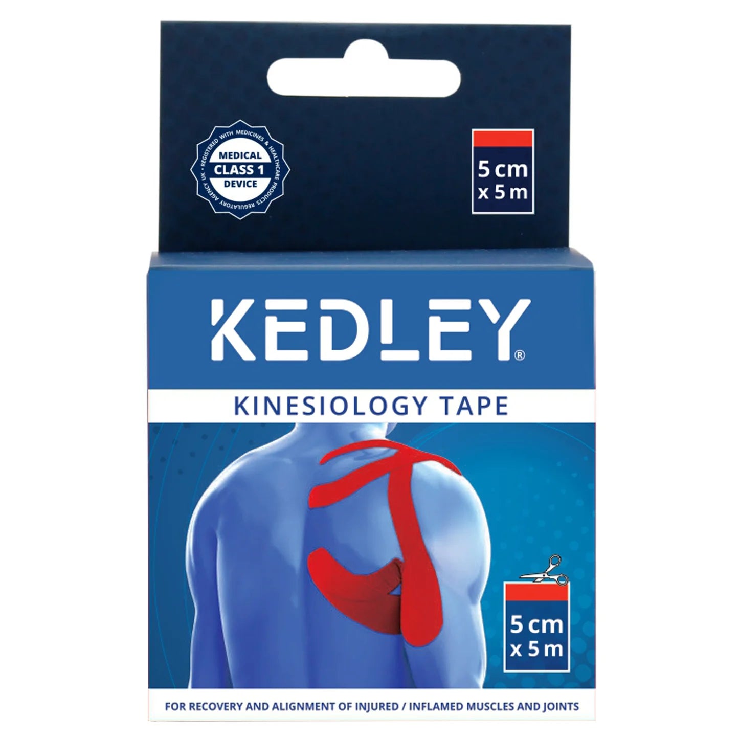 Kedley Kinesiology Tape 5Cmx5M [Red] Ked035