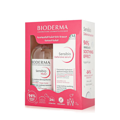 Bioderma Sensibio Defensive Serum 30 Ml + Bioderma Sensibio H2O Micellar Water 250 Ml Offer Pack