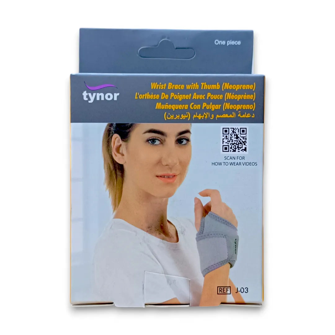 Tynor Wrist Brace With Thumb Neoprene J03 [Universal size]