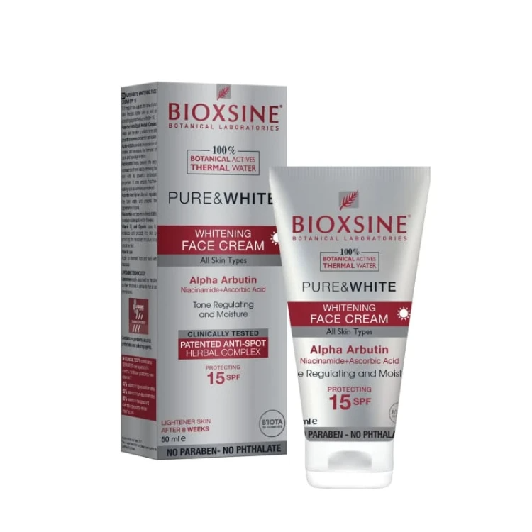 Bioxsine Pure & White Whitening SPF 15 Face Cream 50 Ml
