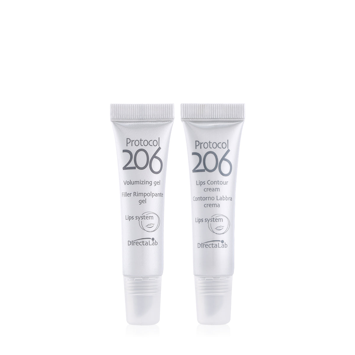 Protocol 206 Lips System [Lip Contour Cream  + Volumizing Gel] 2X15 Ml