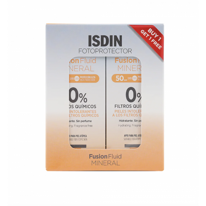 Isdin Foto Fusion Fluid Mineral Spf 50/50 Ml 1+1 Offer