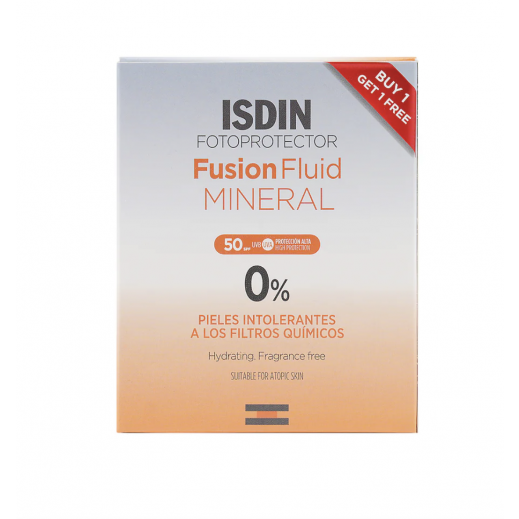 Isdin Foto Fusion Fluid Mineral Spf 50/50 Ml 1+1 Offer